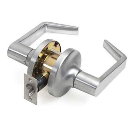 Tell Manufacturing CL100014 Brushed Chrome Passage Lever